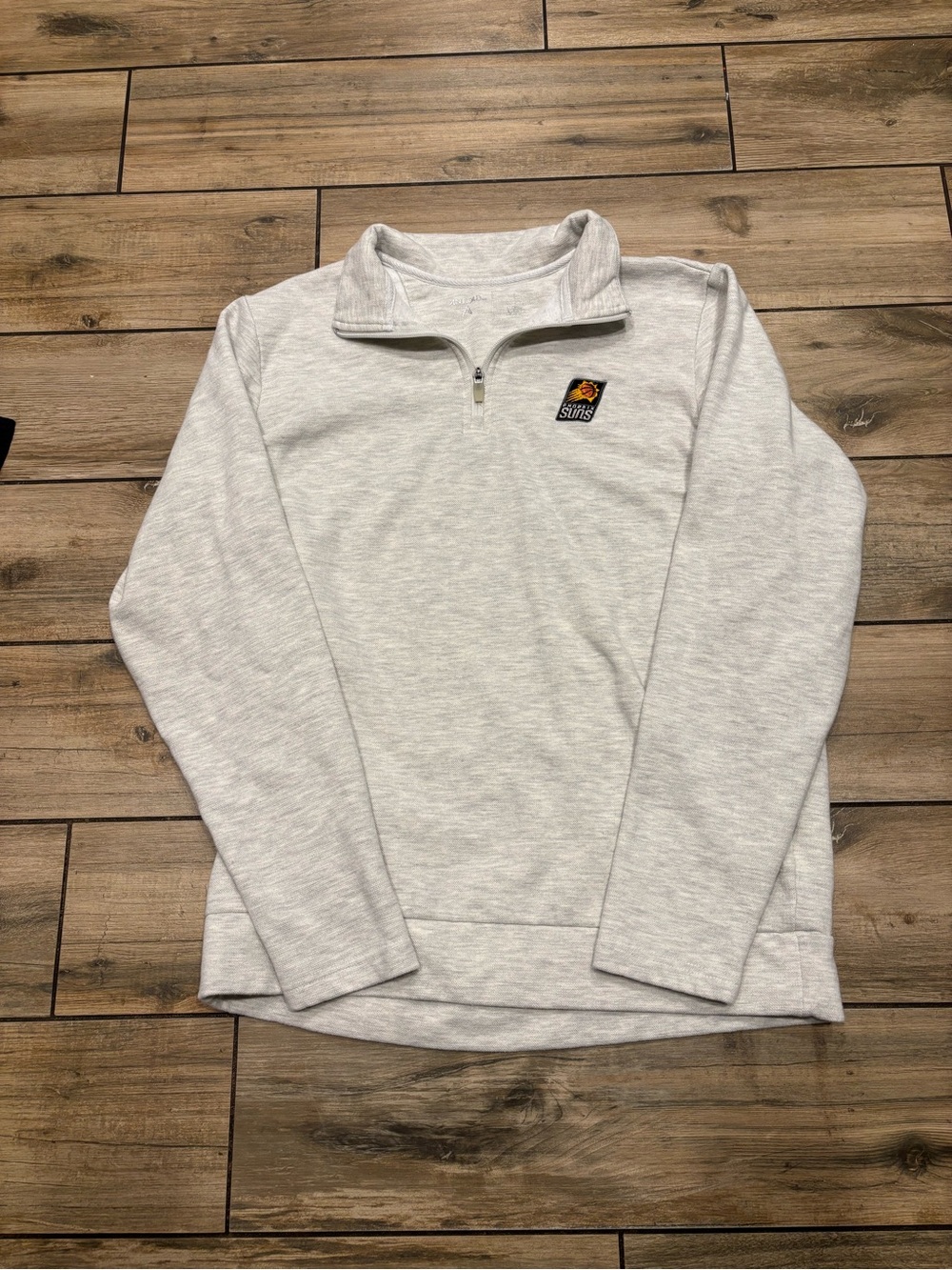 Phoenix Suns Light Grey Antigua Lightweight Quarterzip Sweater Size L